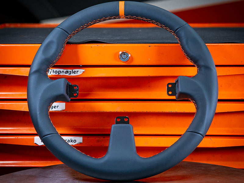 Asetek SimSports Round Black Leather Rim